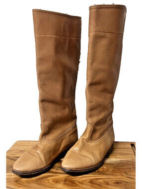 Vtg 80s Banana Republic Travel Safari Leather Riding Boots